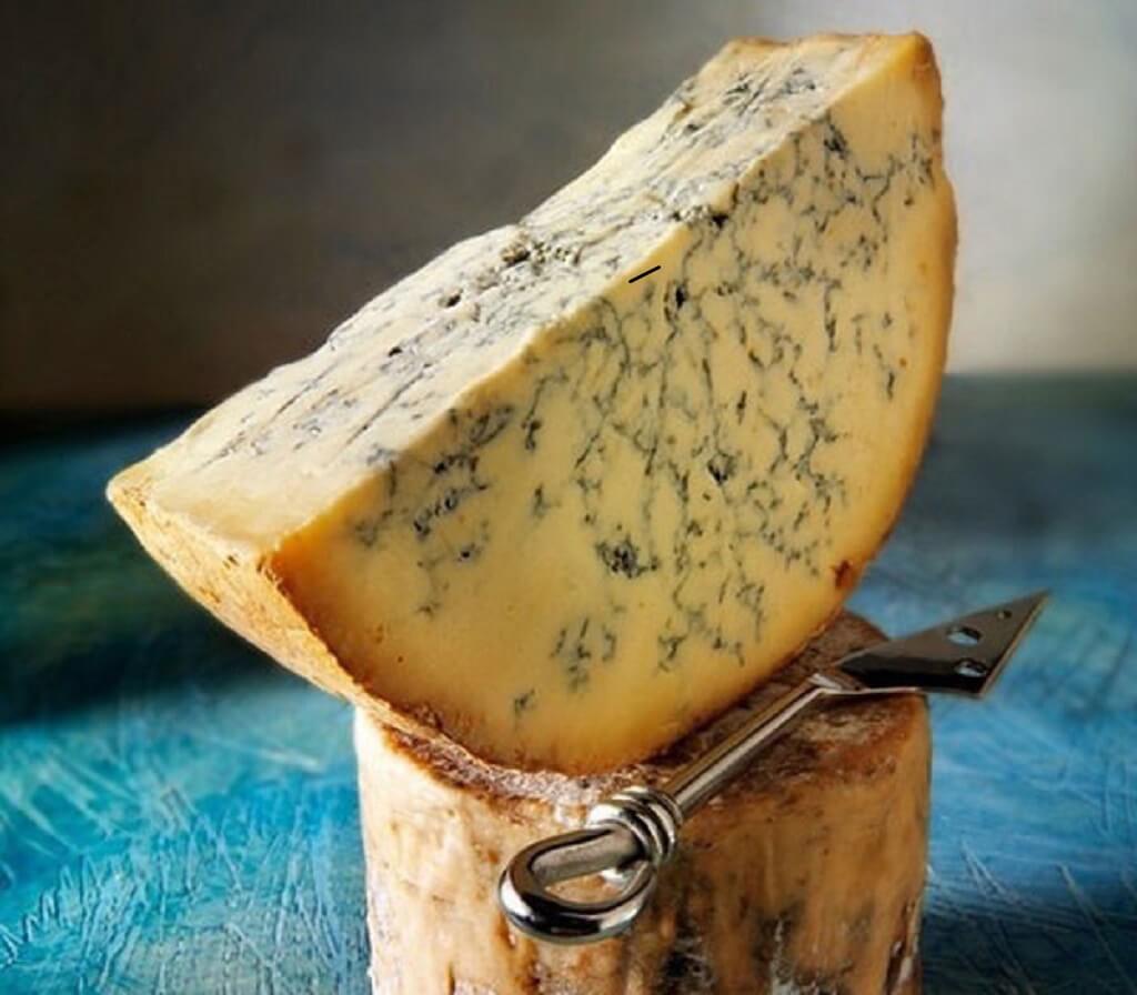 Stilton cheese uno de los quesos azules más conocidos